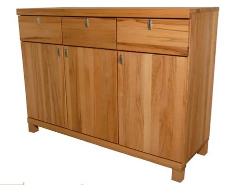 Kernbuche,Sideboard dreitürig massiv Holz
