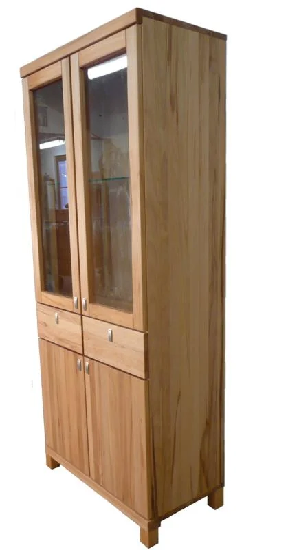Kernbuche Vitrine durchgehenden Maserung des Holzes Kernbuche Vitrine durchgehenden Maserung des Holzes