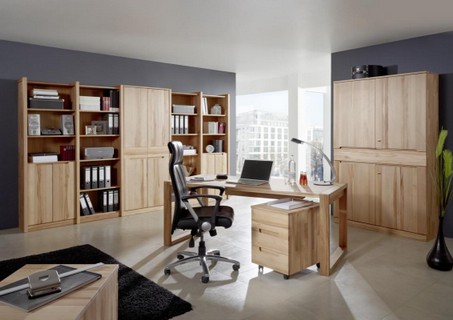 Büromöbel aus Massivholz Eiche-Kernbuche