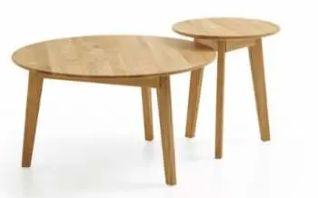 Couchtische rund Massivholz Eiche-verschiedene