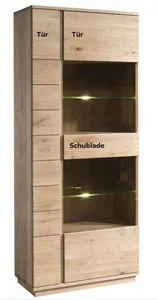 Vitrine Eiche hell-Limburg