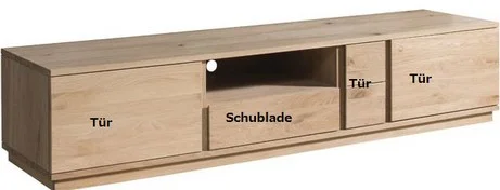 Eiche hell Fernsehschrank | ITER