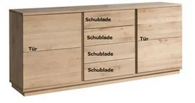 Kommode Wildeiche massiv | ITER®Möbel