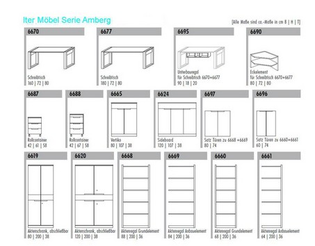 Aktenschrank massive Kernbuche Breite 80 cm | Amberg | 6619