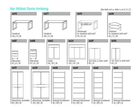 Aktenschrank breit Kernbuche  | ITER® 