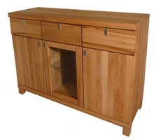 Kernbuche dreitürig Sideboard massiv Holz