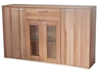 Hochkommode zweitüriges Sideboard massiv Holz