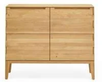 Sideboard zweitürig Eiche hell massiv