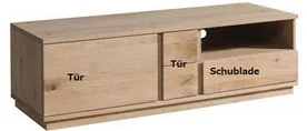 TV-Schrank Eiche massiv | ITER®Möbel