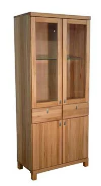 Kernbuche massiv Vitrine-geölt